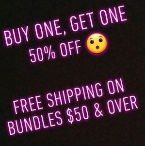 Buy One, Get One 50% off & Free Shipping $50&over